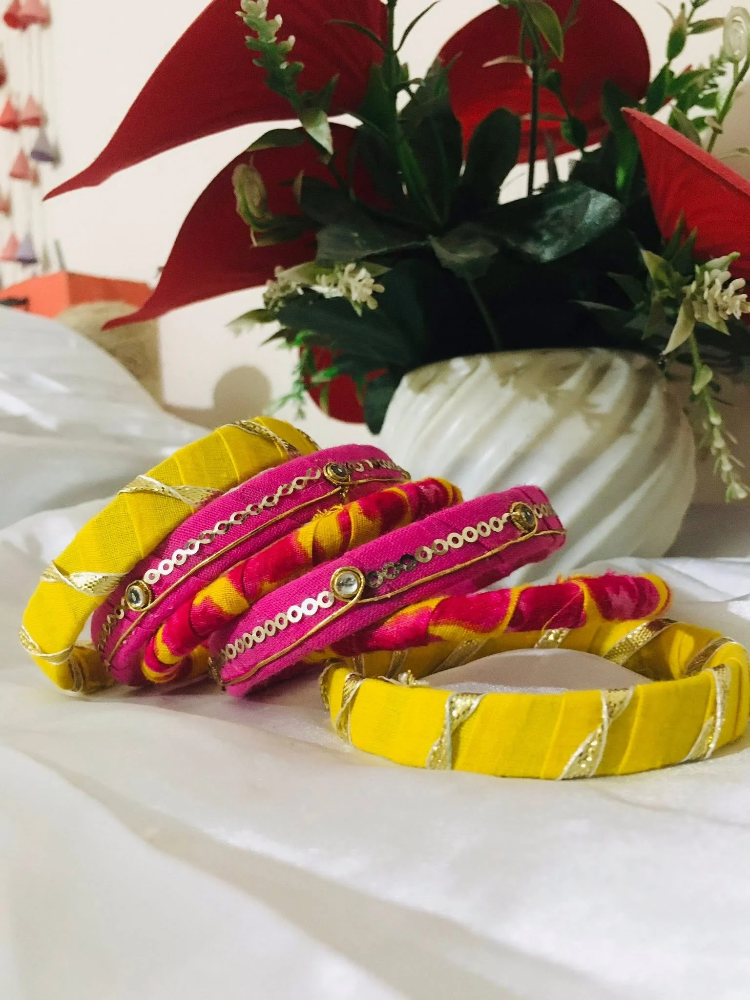 Handmade kundan churi 6 Pcs Set