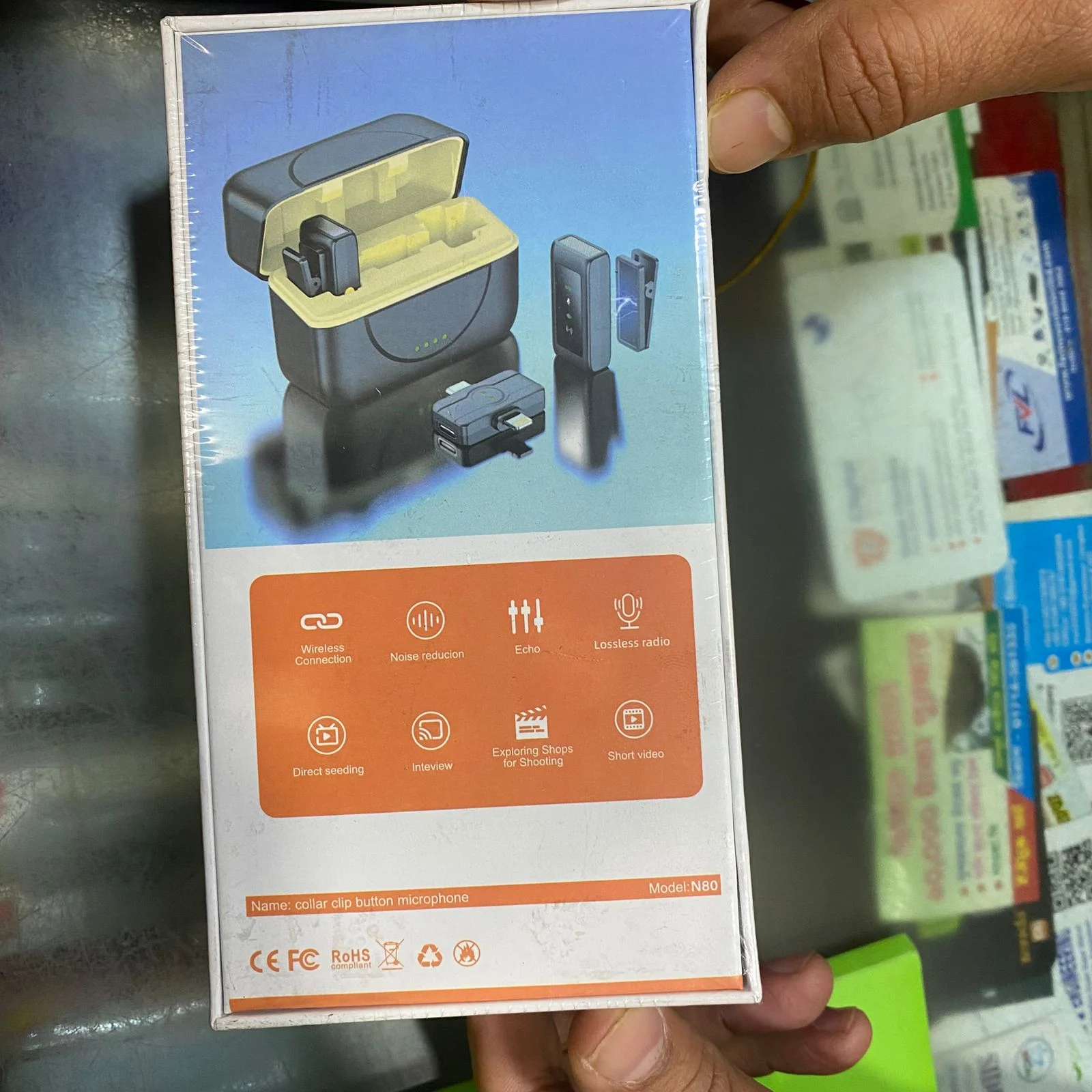 N80 Wireless Lavalier Microphone - Image 3