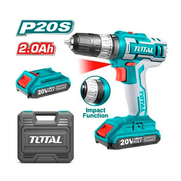 20V 1500rpm 45NM Impact Drill Machine Total Brand TIDLI200215