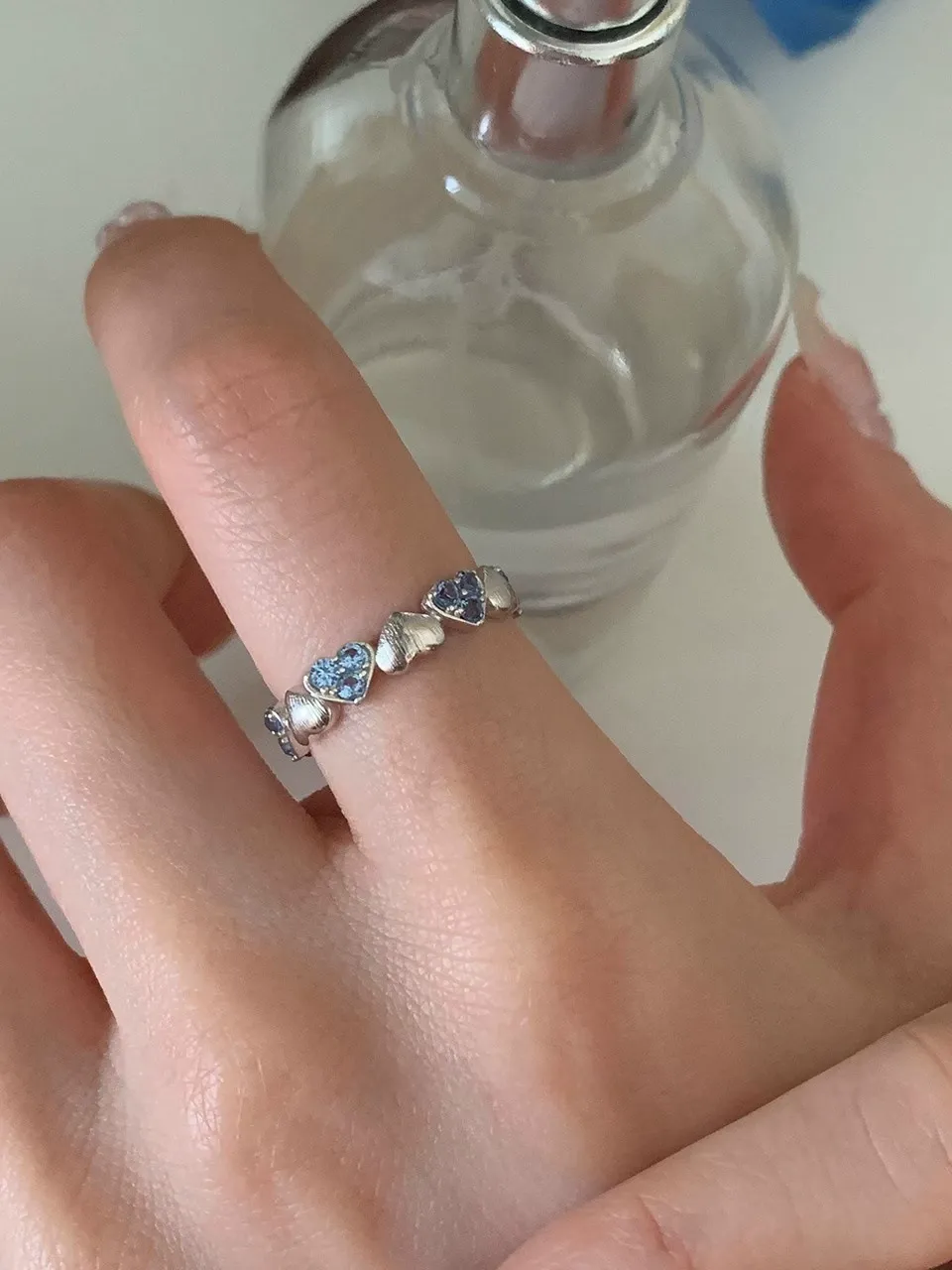 ৯২৫ স্টার্লিং সিলভার রিং | আসল রুপার প্রলেপ | নন-ফেইড ইলেকট্রোপ্লেটিং | ওপেন স্টাইল অ্যাডজাস্টেবল রিং | নারীদের জন্য লাইট লাক্সারি জুয়েলারি