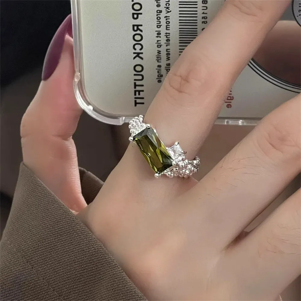 ৯২৫ স্টার্লিং সিলভার রিং | আসল রুপার প্রলেপ | নন-ফেইড ইলেকট্রোপ্লেটিং | ওপেন স্টাইল অ্যাডজাস্টেবল রিং | নারীদের জন্য লাইট লাক্সারি জুয়েলারি