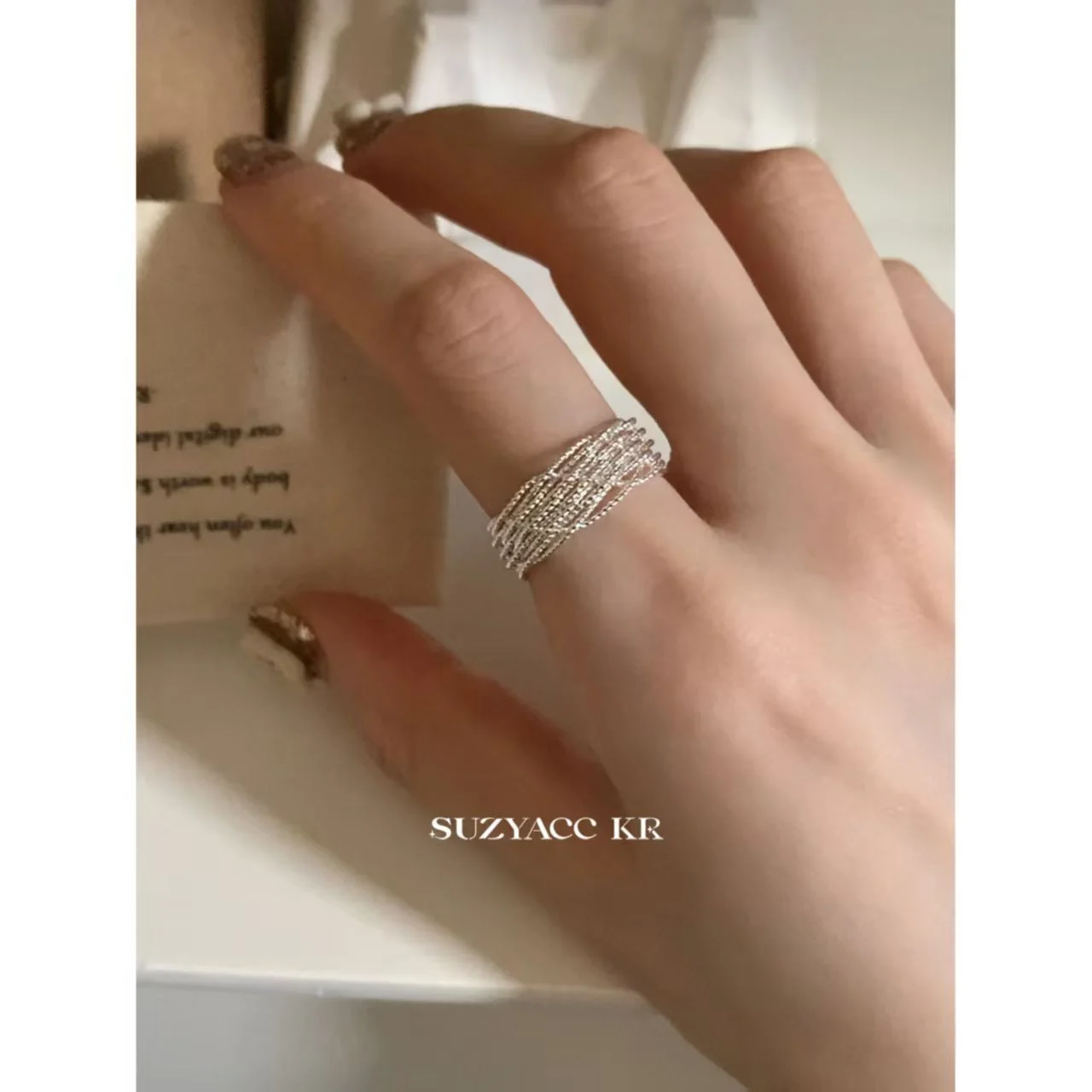 ৯২৫ স্টার্লিং সিলভার রিং | আসল রুপার প্রলেপ | নন-ফেইড ইলেকট্রোপ্লেটিং | ওপেন স্টাইল অ্যাডজাস্টেবল রিং (Copy)