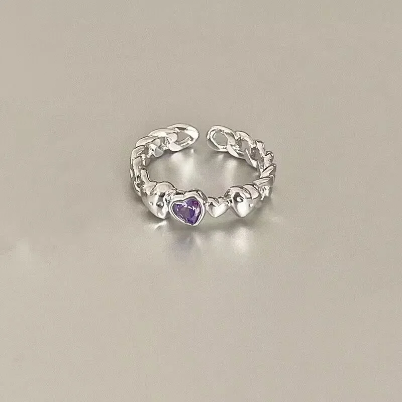 পার্পল হার্ট চেইন রিং (Purple Heart Chain Ring)