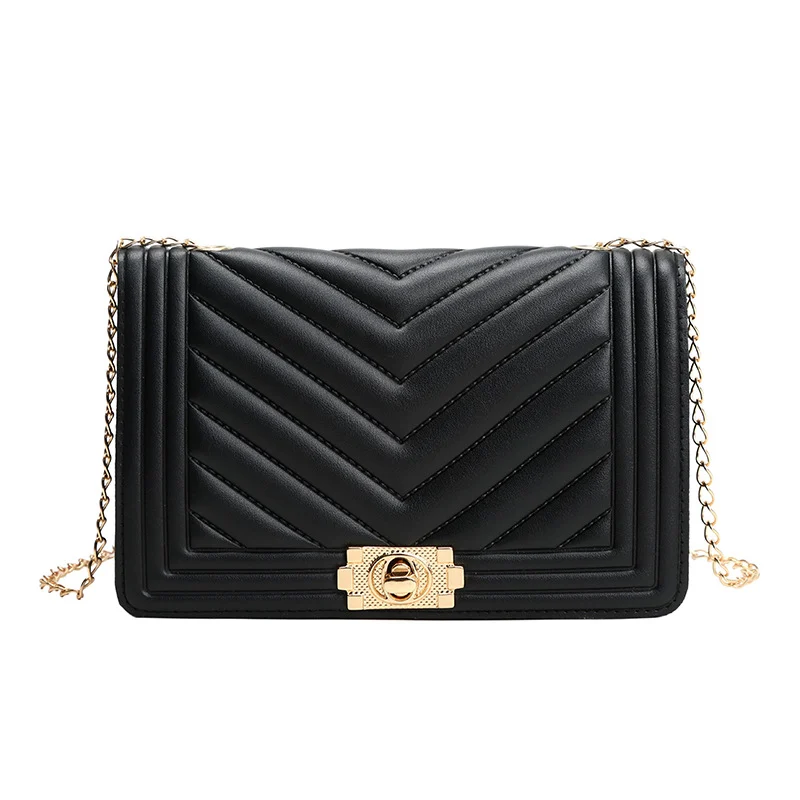 প্রিমিয়াম কুইল্টেড চেইন শোল্ডার ব্যাগ - Image 4