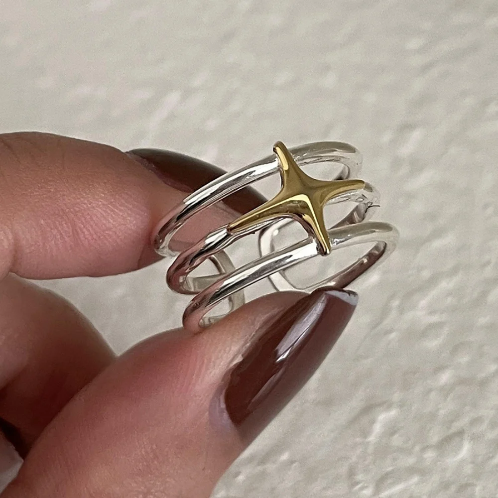 ৯২৫ স্টার্লিং সিলভার রিং | আসল রুপার প্রলেপ | নন-ফেইড ইলেকট্রোপ্লেটিং | ওপেন স্টাইল অ্যাডজাস্টেবল রিং