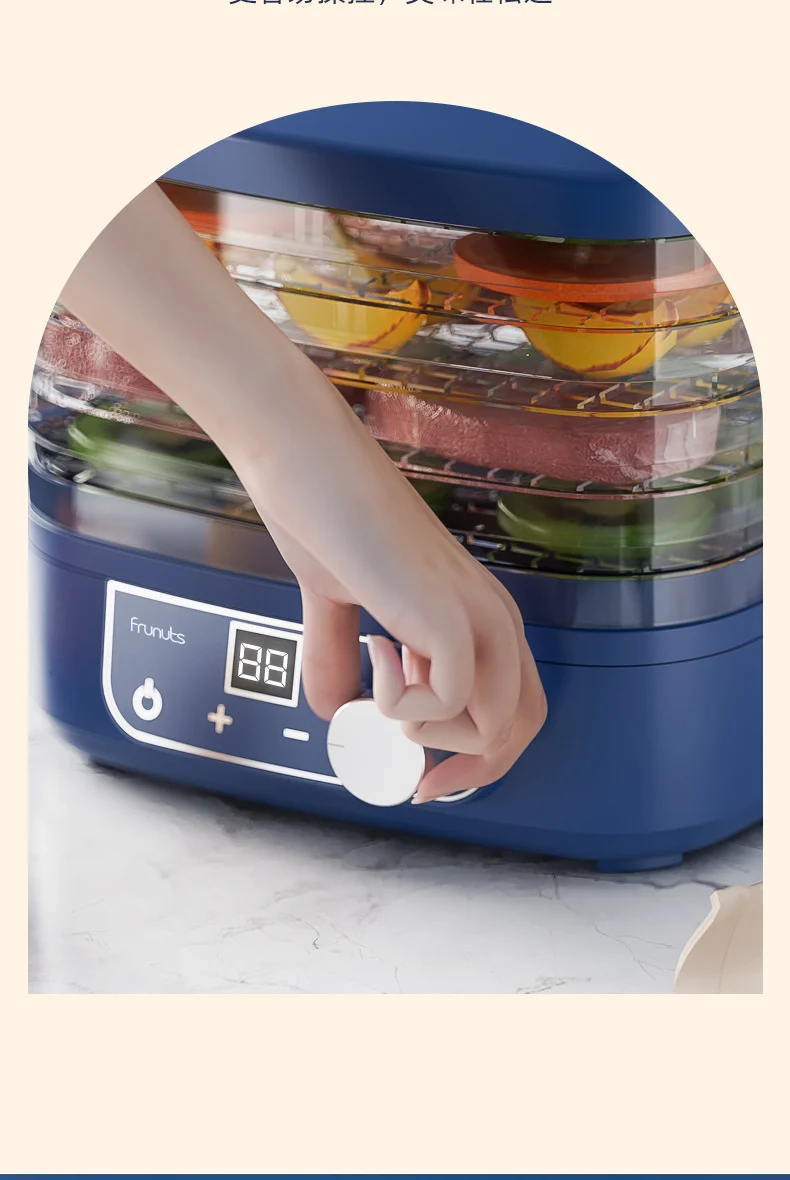 Food Dryer Fruit and Vegetable / Meat Food Air Dryer Small Household Dried Fruit Machine - Image 3
